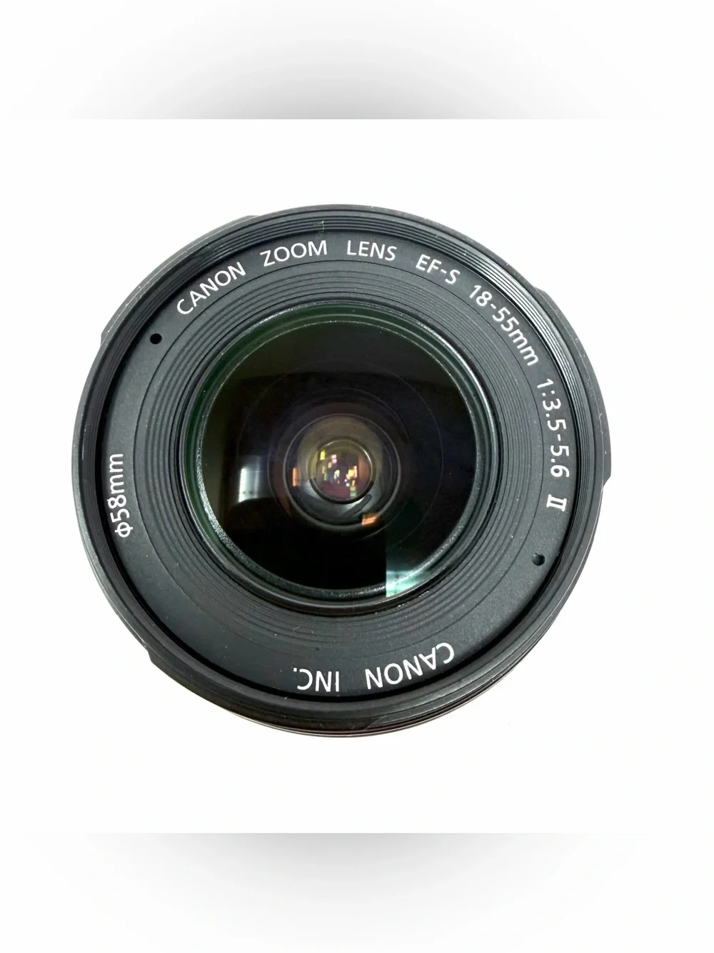 Canon EF-S 18-55mm F/3.5-5.6 IS II Lens W/ Both Lens Caps Working GUC